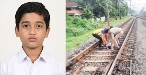 ട്രെയിൻ തട്ടി ഗുരുതരമായി പരിക്കേറ്റ എട്ടു വയസുകാരൻ മരിച്ചു.